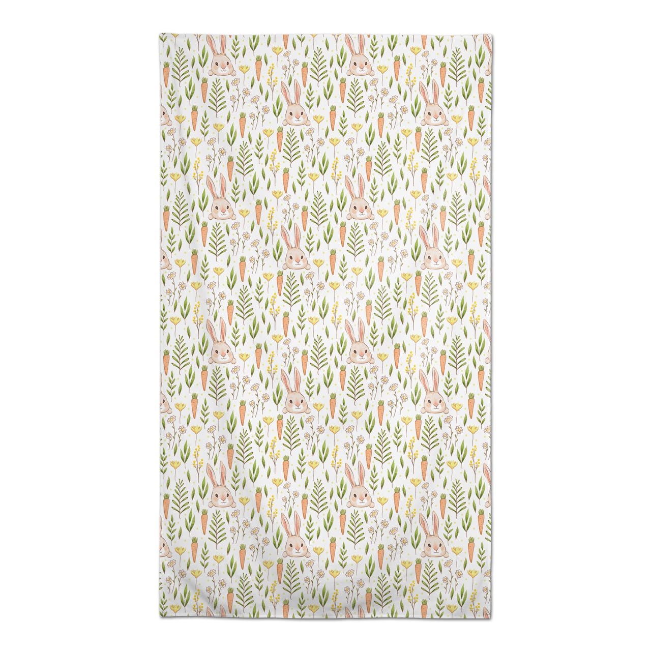 Bunny And Carrot Pattern 2 58" x 102" Tablecloth